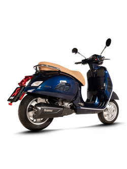 Tłumik motocyklowy Slip-On Line Akrapović Vespa GTS 300 (21-24)/ Sei Giorni 300 (21-22) [stal nierdzewna] czarny