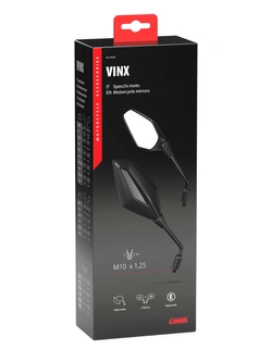 Lusterka Lampa Vinx mocowane na kierownicy [para; prawy gwint M10x1,25]
