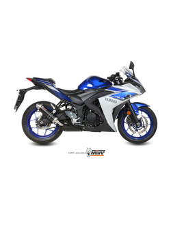 Tłumik motocyklowy Slip-On (GP) MIVV do Yamaha YZF 250 R25 / YZF-R3 (15-) czarny