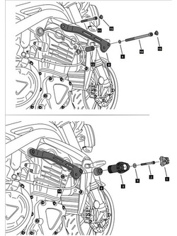 Crash pady motocyklowe PUIG R19 BMW S 1000 RR/ M1000RR (23-) czarne