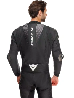 Kombinezon motocyklowy jednoczęściowy Dainese Laguna Seca 6 biało-czarny