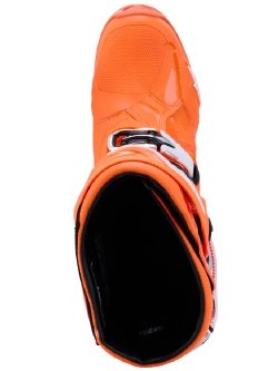 Buty enduro Alpinestars MX Tech 10 Supervented pomarańczowo-białe