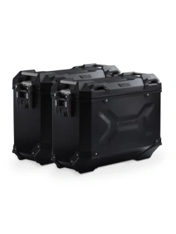 Zestaw: kufry boczne + stelaże PRO TRAX ADV SW-Motech Suzuki DR-Z4S/ SM (25-) czarne [poj.: 2 x 37 L]