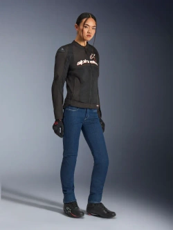 Kurtka motocyklowa damska tekstylna Alpinestars Stella SMX Air czarno-biało-czerwona