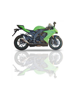 Tłumik IXIL DUAL HYPERLOW INOX, L2X (SLIP ON) - Kawasaki ZX 10 R [08-10]