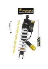 Amortyzator obniżający zawieszenie o 25 mm  Extreme Touratech do Honda CRF1000L Africa Twin (18-22)