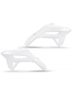 Osłony chłodnicy UFO do Honda CRF 450 R (21-), CRF 250 R (22-) białe