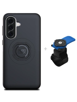 Zestaw: etui MAG na telefon Samsung Galaxy A37 (magnetyczne) + uchwyt Quad Lock montowany za pomocą paska z szybkozłączką