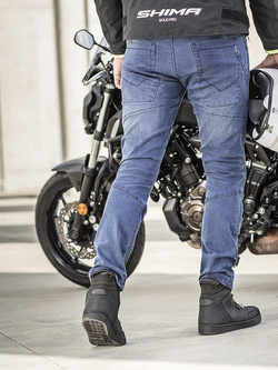 Jeansy motocyklowe Shima Ghost czarne