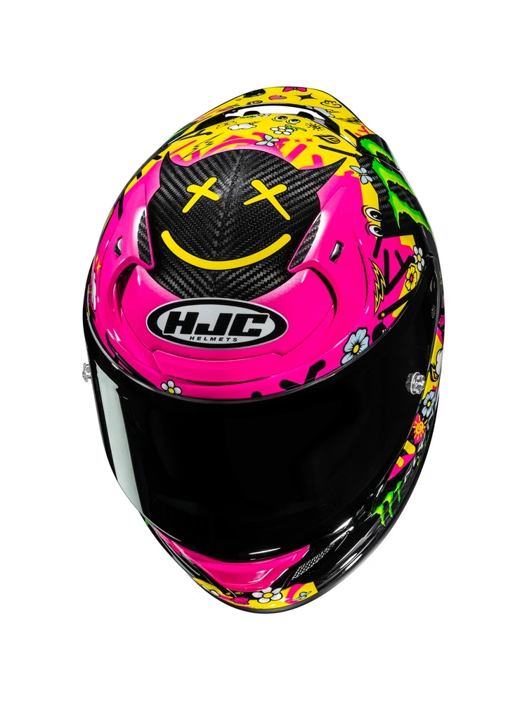 Kask integralny HJC RPHA 12 Carbon Quartararo Le Mans 4 różowo-czarny