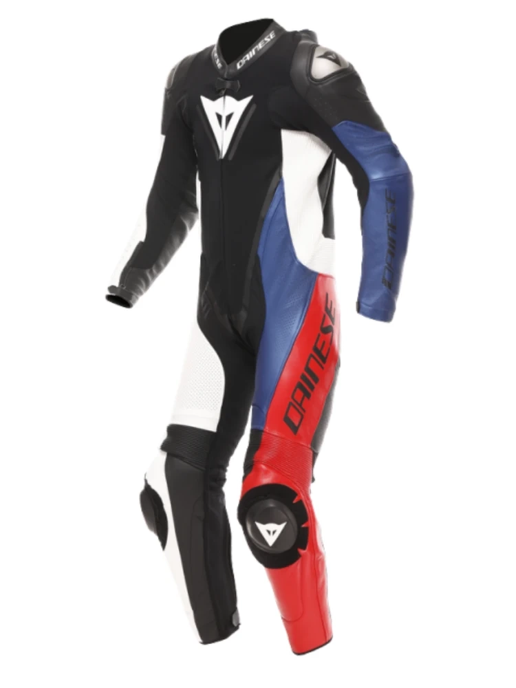 Kombinezon motocyklowy jednoczęściowy Dainese Demon Sprint czarno-biało-czerwony