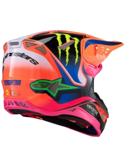 Kask enduro Alpinestars MX Supertech M10 Deegan pomarańczowo-różowo-fioletowy