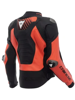 Kurtka motocyklowa skórzana Dainese Super Speed 5 czarno-czerwono-biała