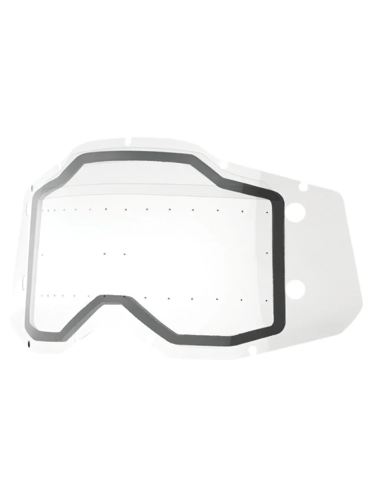 Szybka do gogli 100% Racecraft2, Accuri2, Strata2 z systemem ForeCast podwójna, przeźroczysta