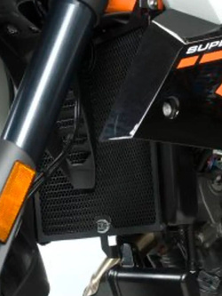 Osłona chłodnicy R&G aluminiowa do KTM 990 SMR/ SM/ SMT (08-) pomarańczowa