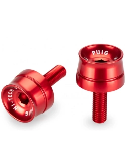 Końcówki kierownicy PUIG BMW F900R/ R1200R/ R1250R/ S1000 XR/ R czerwone [krótkie]