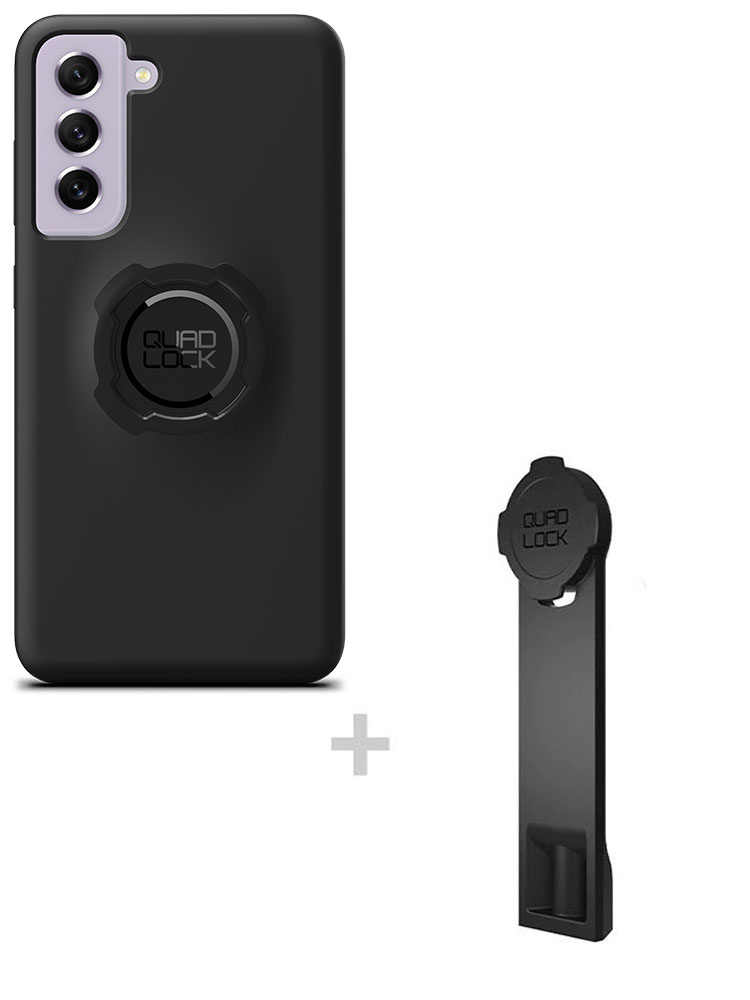 Zestaw: etui na telefon Samsung Galaxy S21FE + adapter do statywu Quad Lock