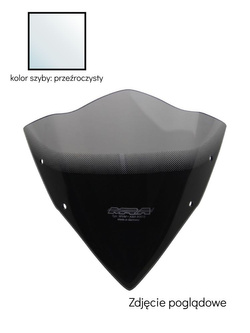 Szyba motocyklowa MRA oryginalny kształt "O" Kawasaki Z 750 R (11-) przeźroczysta