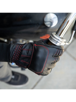 Rękawice motocyklowe Biltwell Belden czarno-czerwone