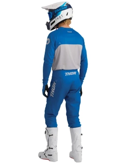 Rękawice cross Thor Ridemode Static niebieskie