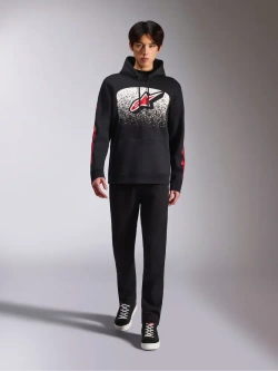 Bluza z kapturem Alpinestars Obsessed czarno-czerwona