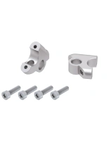 Podwyższenie kierownicy Hepco&Becker BMW R 1250 GS (18-23) [30 mm w górę, 24 mm w tył] srebrne