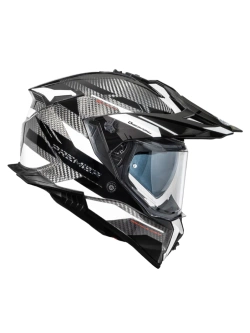 Kask adventure Premier Discovery Carbon EA 8 czarno-biały