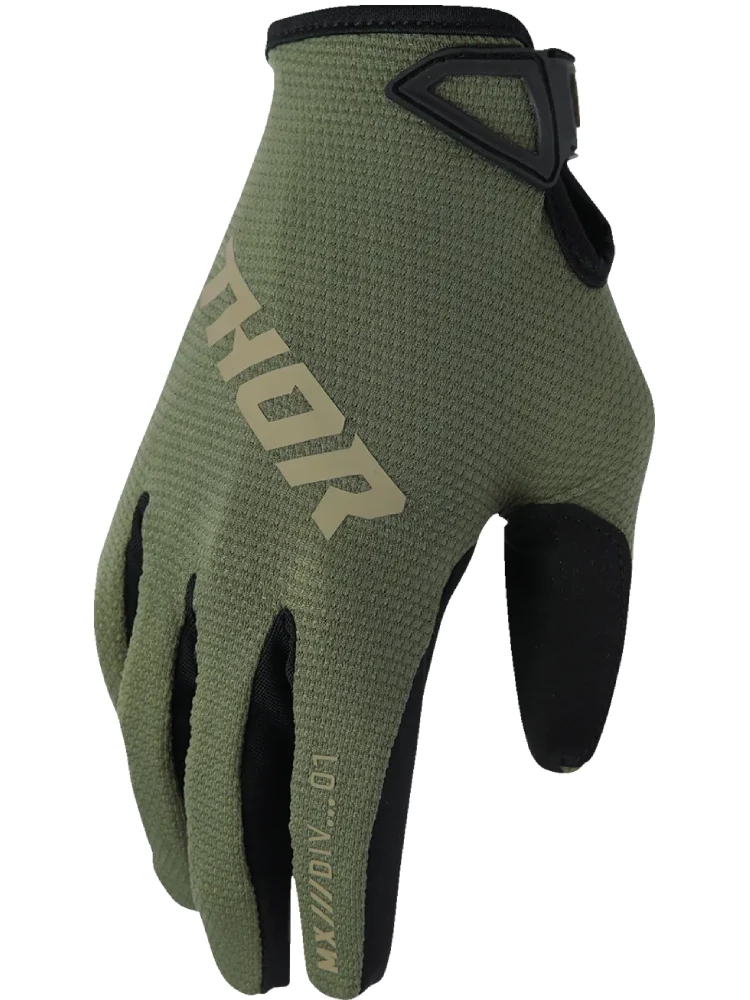 Rękawice cross Thor Ridemode Static zielone