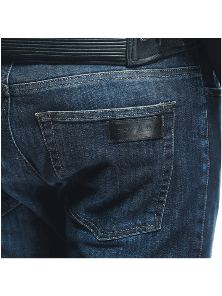 Jeansy motocyklowe Dainese Denim Regular Tex niebieskie