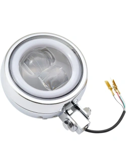 Reflektor przedni Daytona Capsule120 LED dolne mocowanie, srebrny [120mm]