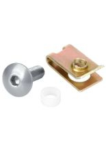 Śrubki do owiewek Lampa z blaszkami mocującymi srebrne 10 szt. [M5]