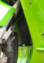 Osłona chłodnicy R&G aluminiowa do Kawasaki ZX12R (02-06) czarna