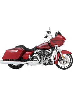 Tłumiki motocyklowe Rinehart Racing 4.5" Duals Harley Davidson Touring 107"/114" (wybrane modele) chromowane z tradycyjnymi końcówkami [z homologacją]