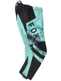 Spodnie cross dziecięce Fox 180 Kairos Torquoise czarno-niebieskie