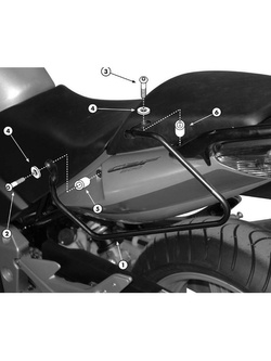 Stelaż pod sakwy motocyklowe GIVI Honda CBF 500 (04-12)/ 600S/ N (04-12)/ 1000/ ABS (06-09)
