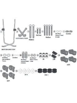 Mocowanie szyby motocyklowej GIVI 8103A Peugeot Tweet 50-125-200 FL GT/Allure (23-)