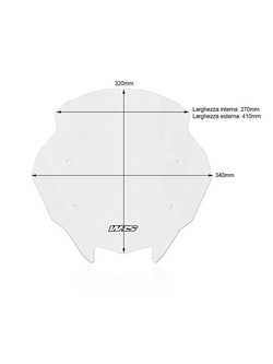 Szyba motocyklowa WRS Sport Kawasaki Z 1000 SX (17-20)/ Ninja 1000 SX (21-24)/ Ninja 1100 SX (25-) przezroczysta