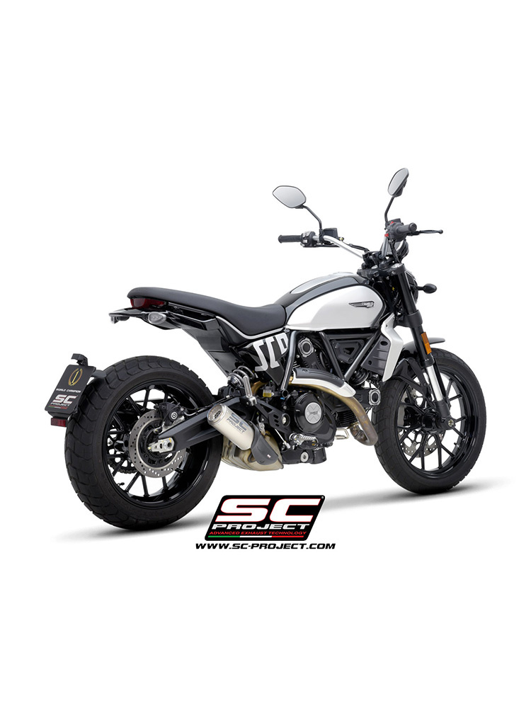 Tłumik motocyklowy SC-Project CR-T Ducati Scrambler 800 (23-) tytan
