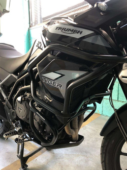 Gmole zbiornika paliwa Solid Hepco&Becker do Triumph Tiger 900 / Rally / GT / PRO (20-23) czarne