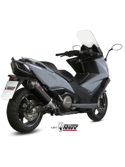 Tłumik motocyklowy Slip-On Line (Oval) MIVV do Kymco AK550 (17-20) czarny