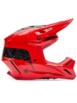 Kask enduro Fox V3 RS Fracture czarno-czerwony