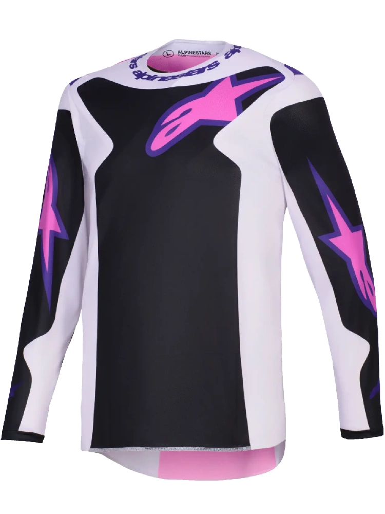 Bluza cross Alpinestars MX Fluid Grid czarno-szaro-fioletowa