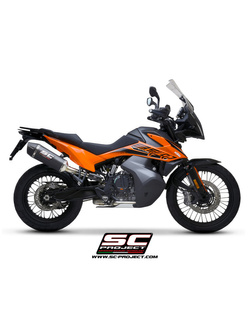 Tłumik SC-Project X-Plorer II Carbon / Titanium (Slip on) - KTM 890 Adventure / A2 [21]