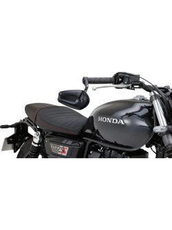 Lusterko motocyklowe krótkie Daytona D-Mirror-13 Cave-1 do montażu na końcu manetki czarne [adapter]