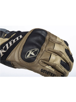 Rękawice motocyklowe Klim Adventure GTX Short brązowe