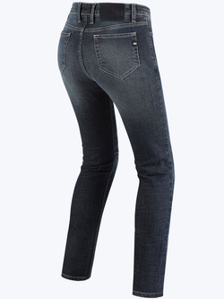 Jeansy motocyklowe damskie PMJ New Rider niebieskie