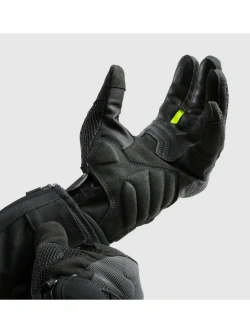 Rękawice motocyklowe letnie Rebelhorn Core czarno-szare-fluo