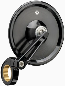 Lusterko motocyklowe uniwersalne Motogadget Mo.view Classic aluminiowe, czarne [długość ramienia: 72 mm]