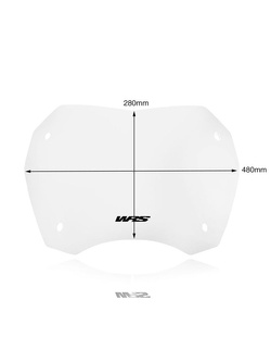 Szyba do skutera WRS Sport Honda SH 125/ 150 (17-19) przezroczysta