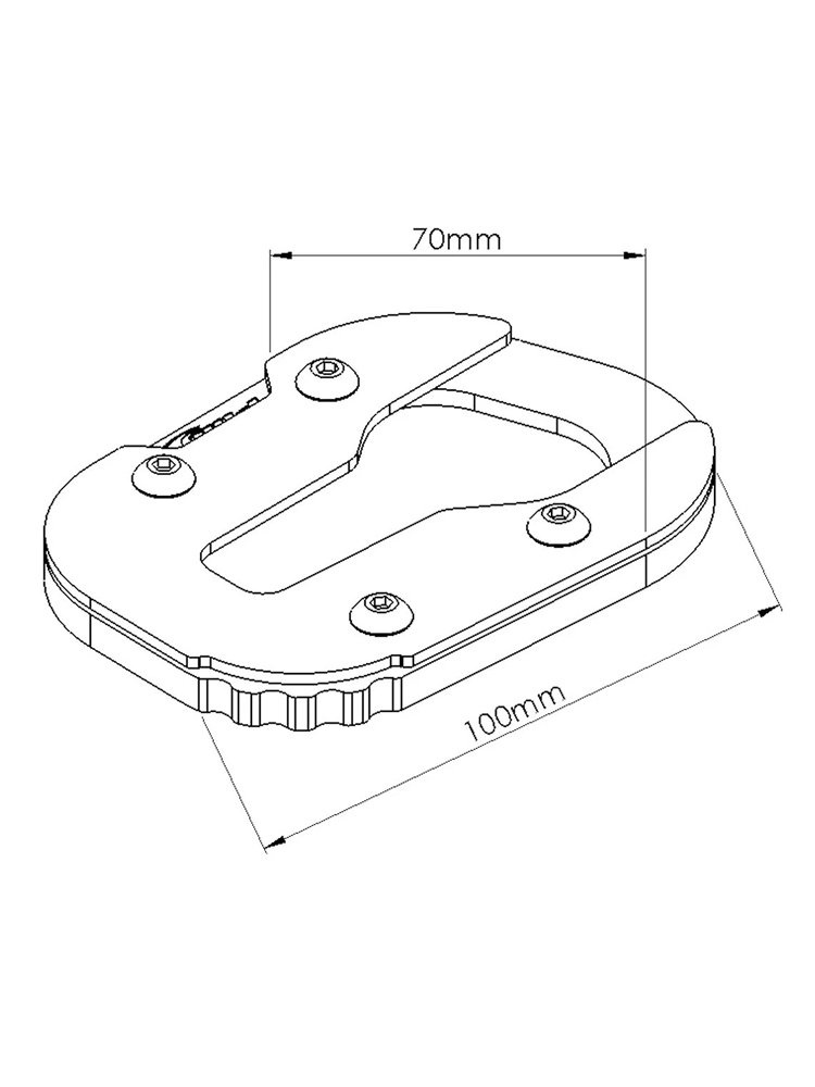 Poszerzenie stopki bocznej Puig BMW F 900 R / XR (20-)